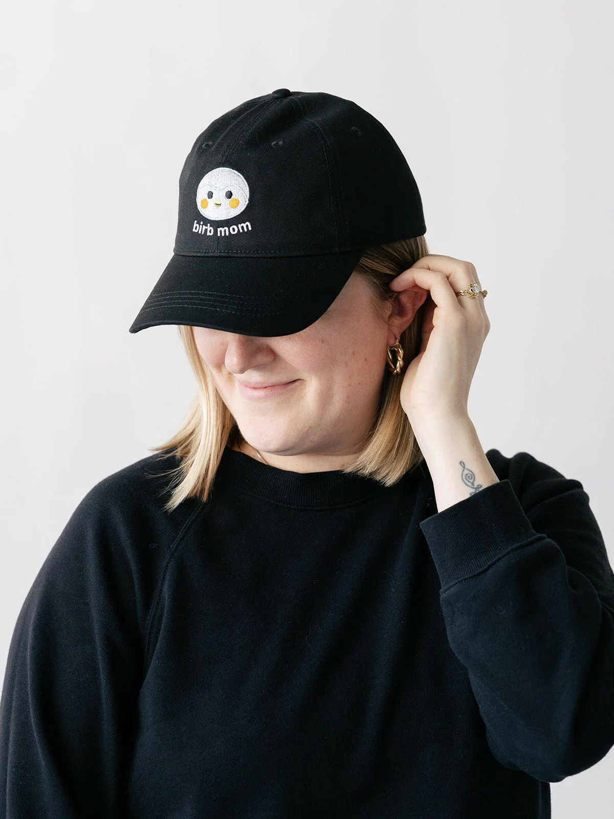 Birb Mom Embroidered Baseball Cap - Image 4