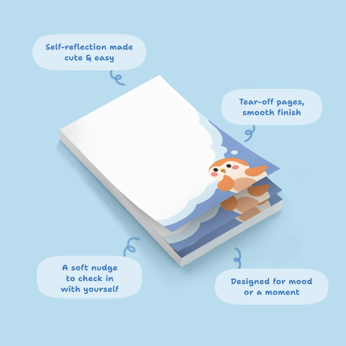 Finch Character Notepads - A5 Journal for Thoughts & Feelings - Image 4